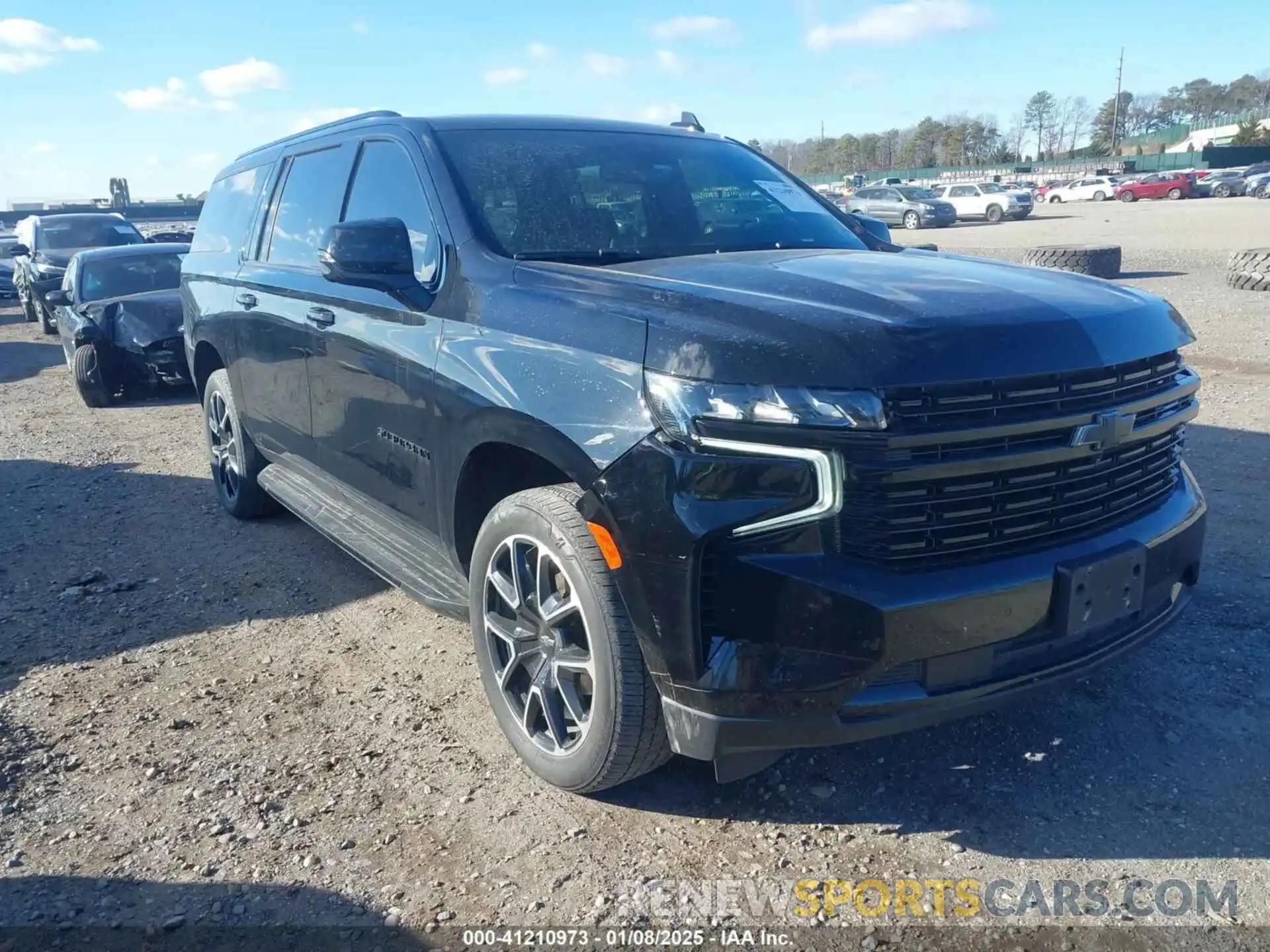 1 Photograph of a damaged car 1GNSCEKD7PR307823 CHEVROLET SUBURBAN 2023