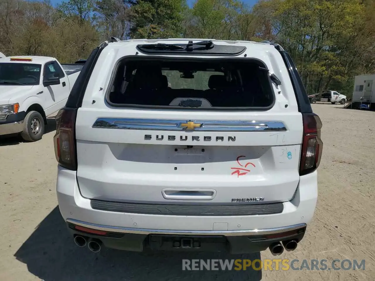 6 Photograph of a damaged car 1GNSCFKD1PR430166 CHEVROLET SUBURBAN 2023