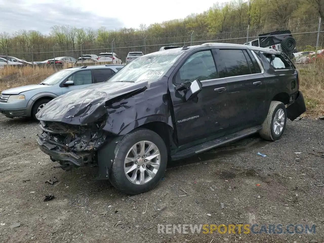 1 Photograph of a damaged car 1GNSCFKD4PR305629 CHEVROLET SUBURBAN 2023
