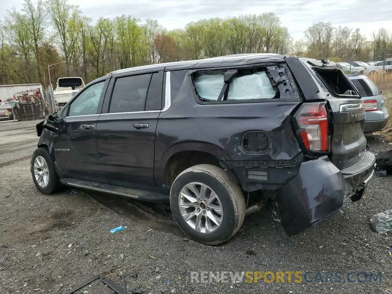 2 Photograph of a damaged car 1GNSCFKD4PR305629 CHEVROLET SUBURBAN 2023