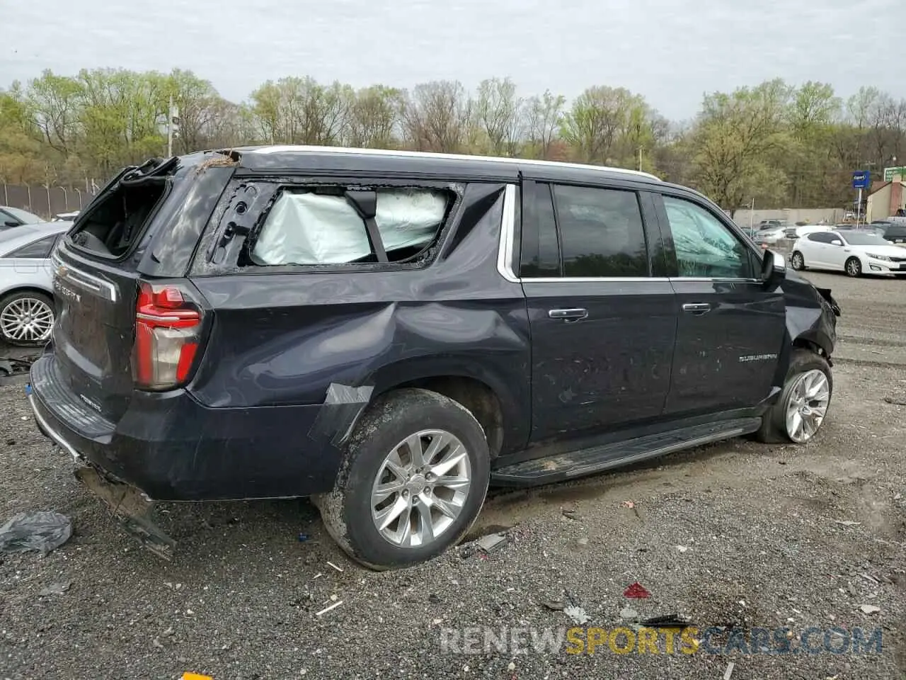 3 Photograph of a damaged car 1GNSCFKD4PR305629 CHEVROLET SUBURBAN 2023