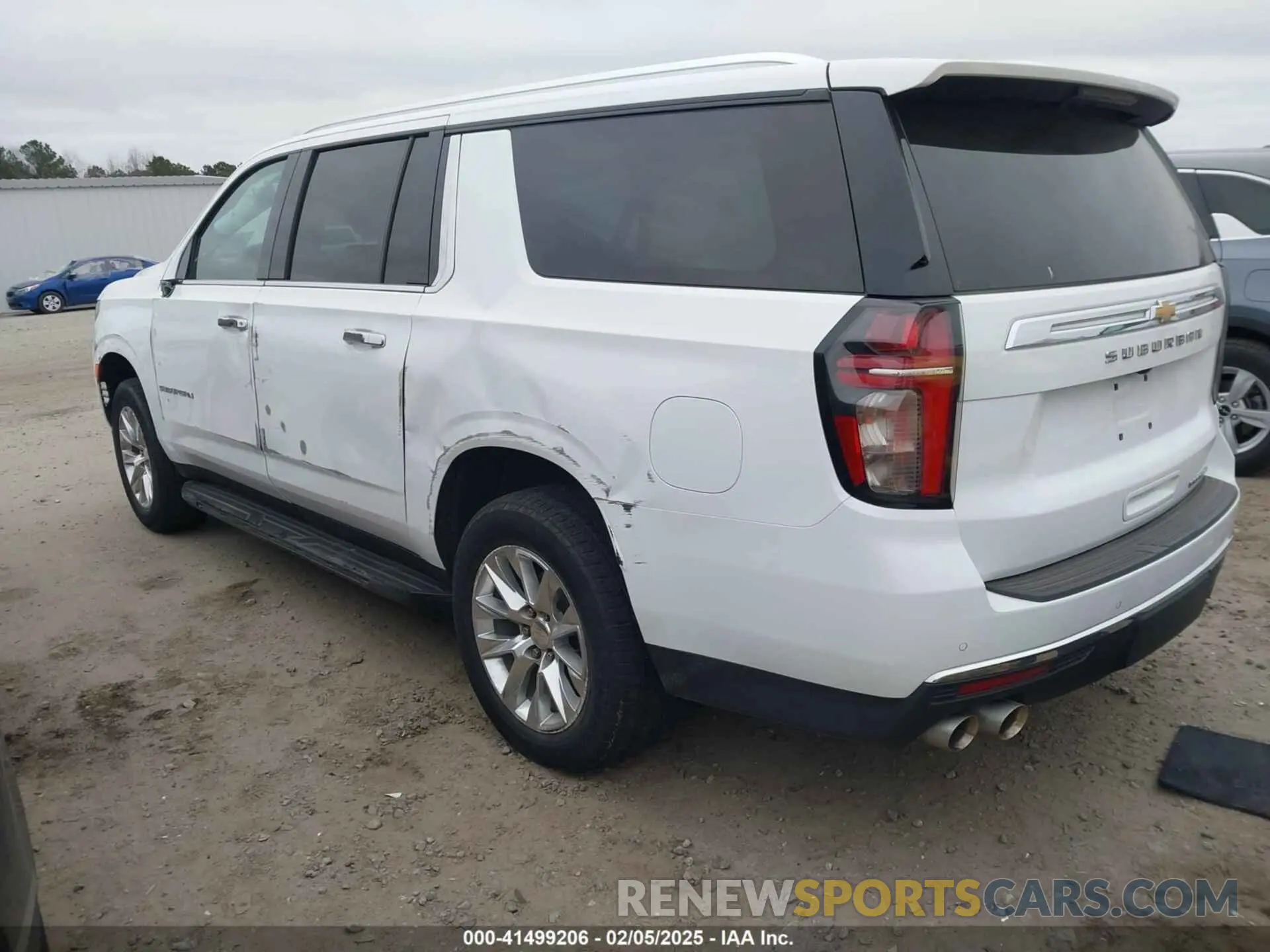 3 Photograph of a damaged car 1GNSCFKD7PR254451 CHEVROLET SUBURBAN 2023