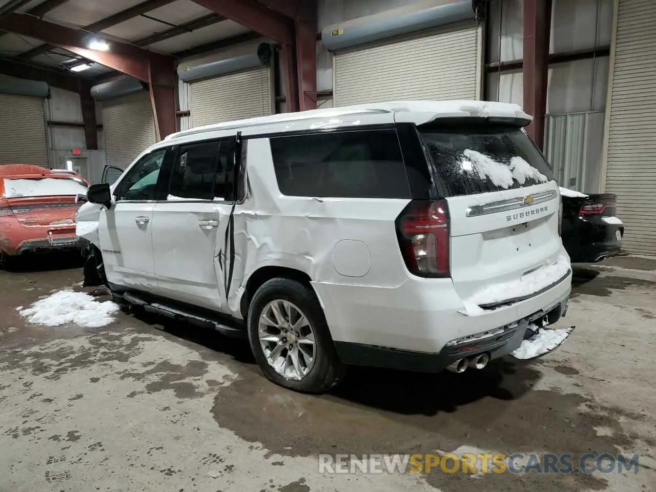 2 Photograph of a damaged car 1GNSCFKD7PR356185 CHEVROLET SUBURBAN 2023