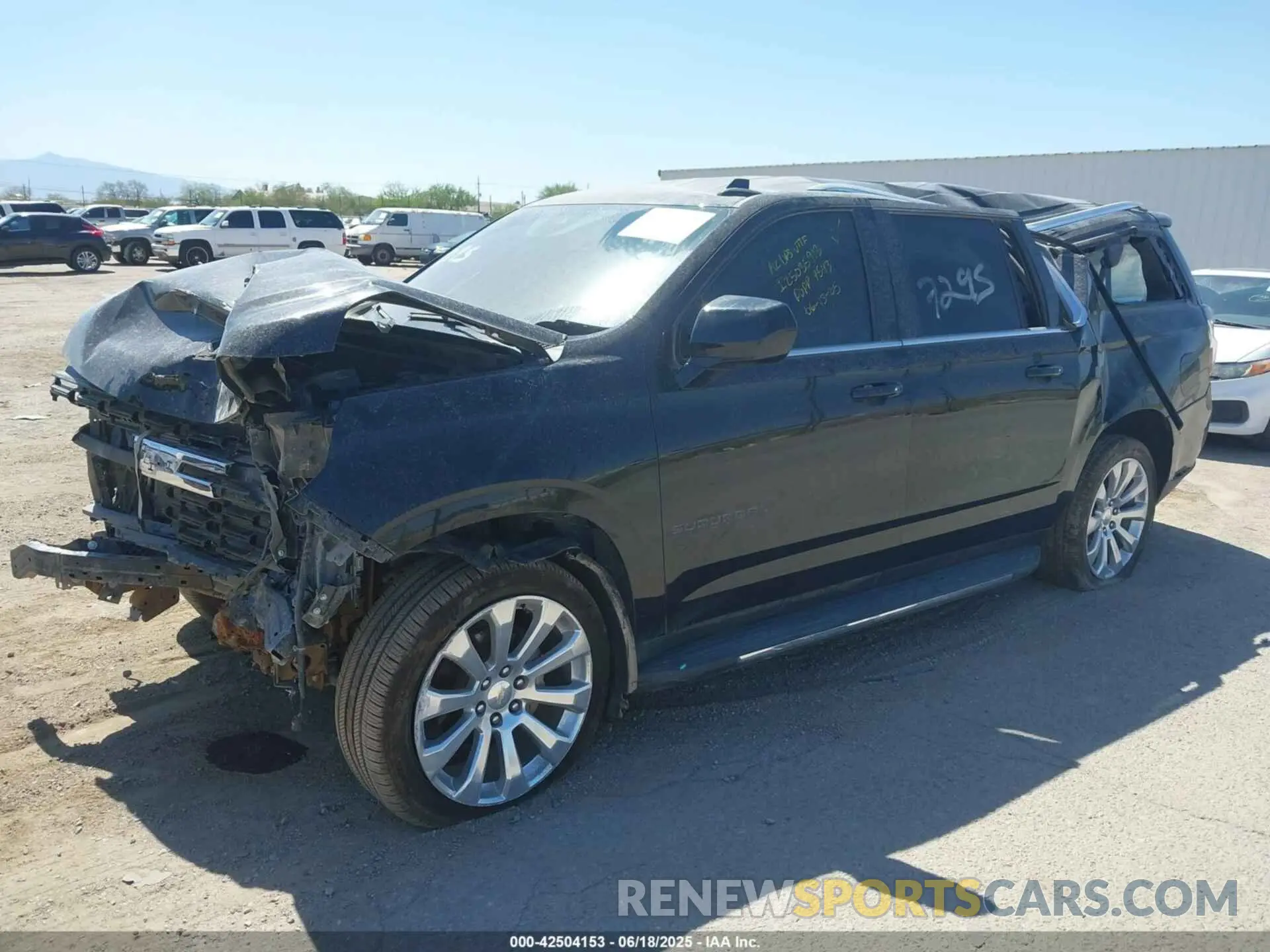 2 Photograph of a damaged car 1GNSKBKD3PR198309 CHEVROLET SUBURBAN 2023