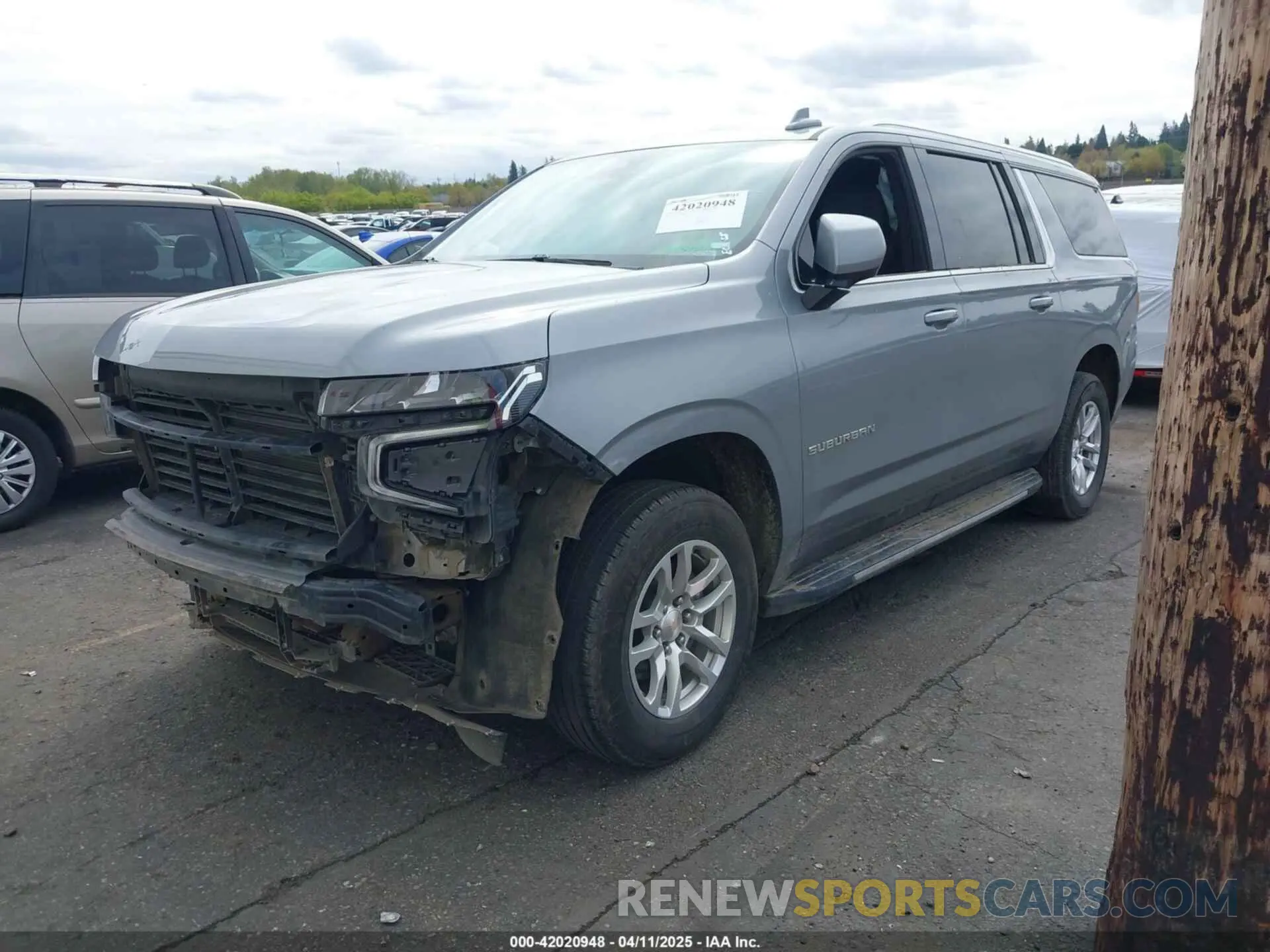2 Photograph of a damaged car 1GNSKCKD6PR410867 CHEVROLET SUBURBAN 2023
