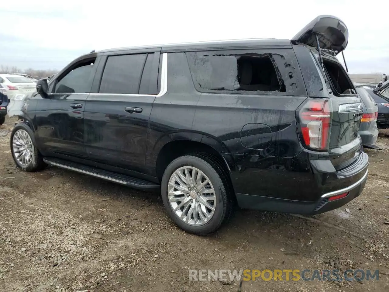 2 Photograph of a damaged car 1GNSKCKDXPR438333 CHEVROLET SUBURBAN 2023