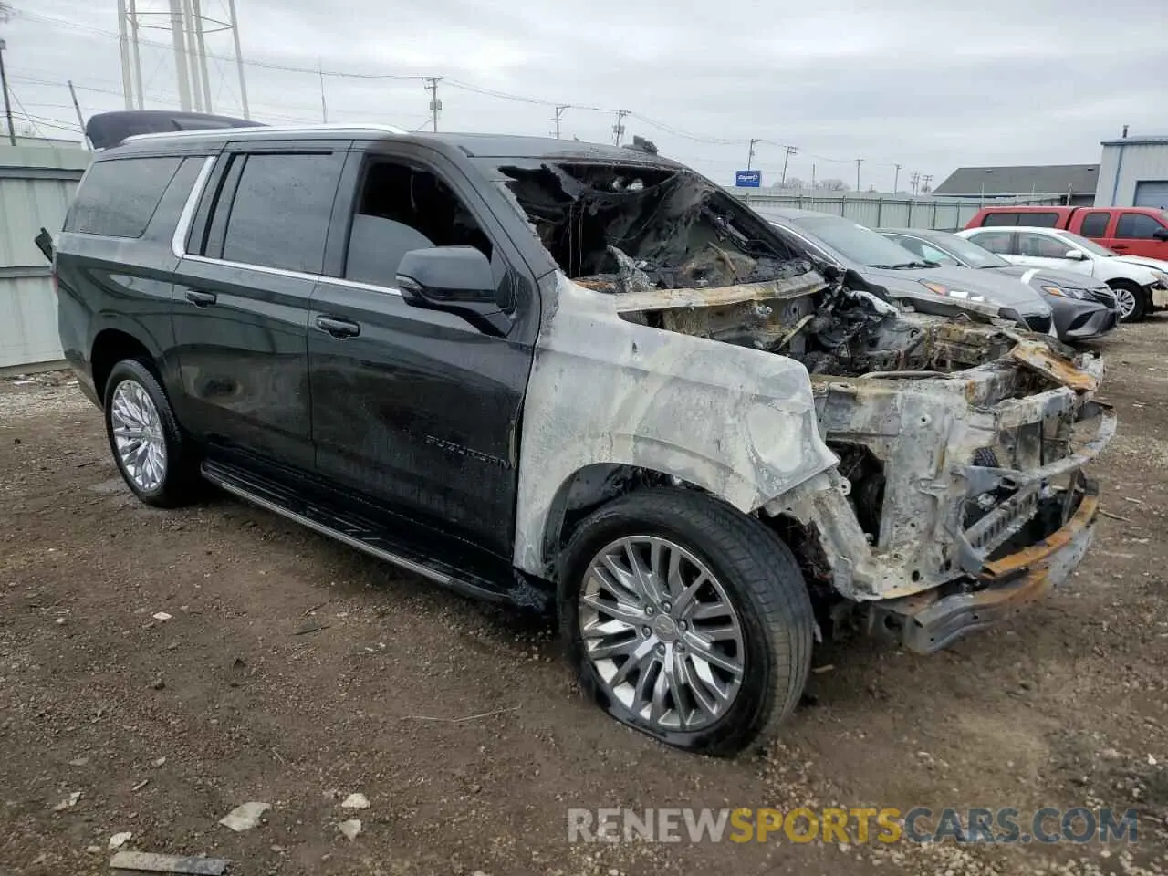 4 Photograph of a damaged car 1GNSKCKDXPR438333 CHEVROLET SUBURBAN 2023