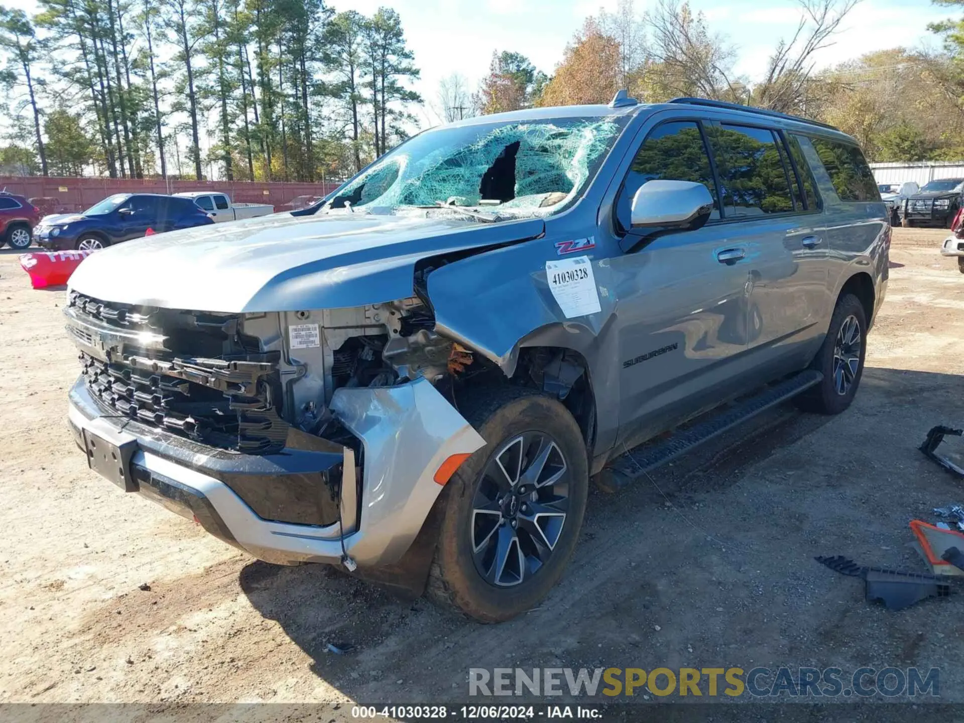2 Photograph of a damaged car 1GNSKDKD6PR122790 CHEVROLET SUBURBAN 2023