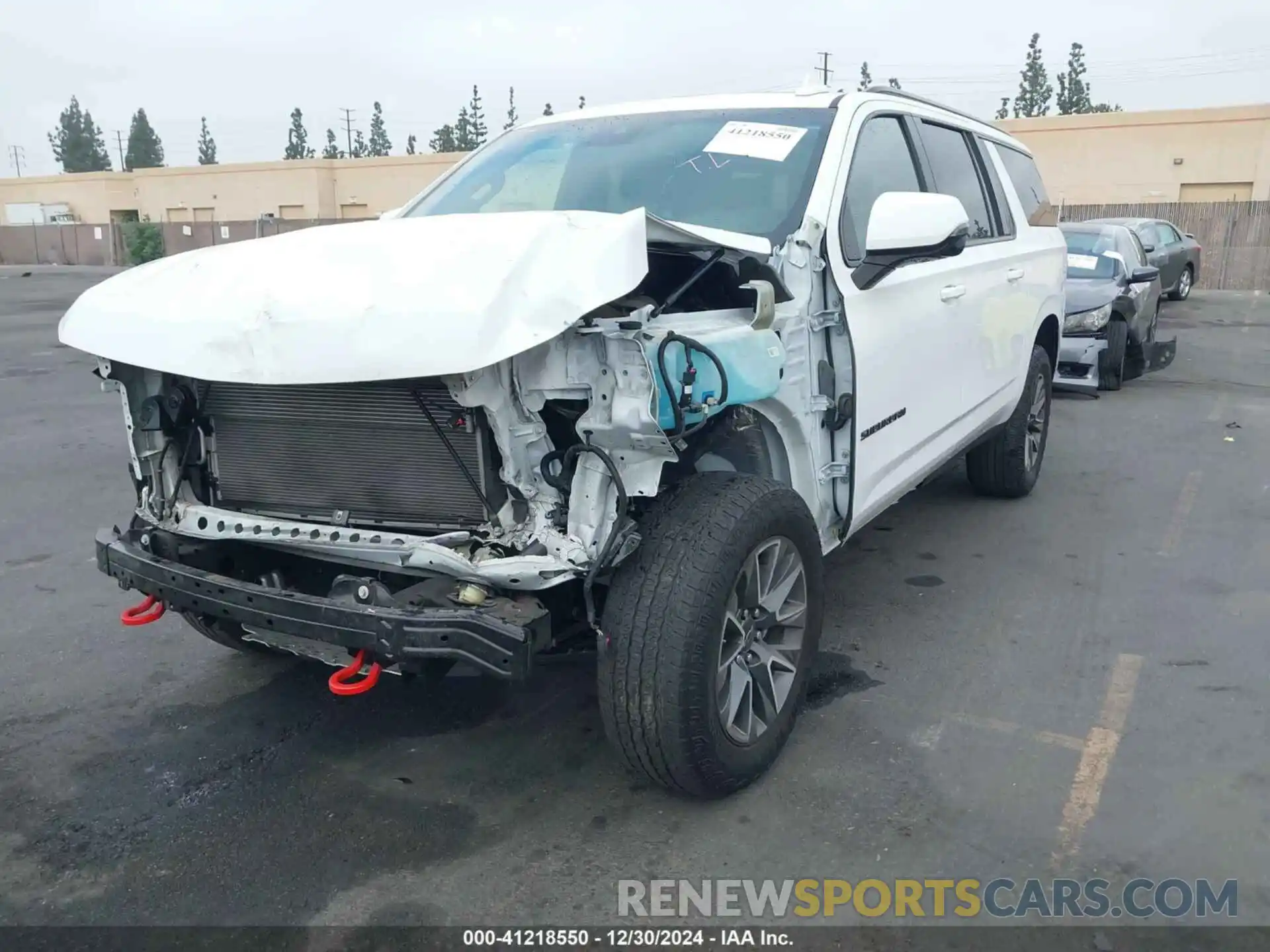 2 Photograph of a damaged car 1GNSKDKD8PR375819 CHEVROLET SUBURBAN 2023