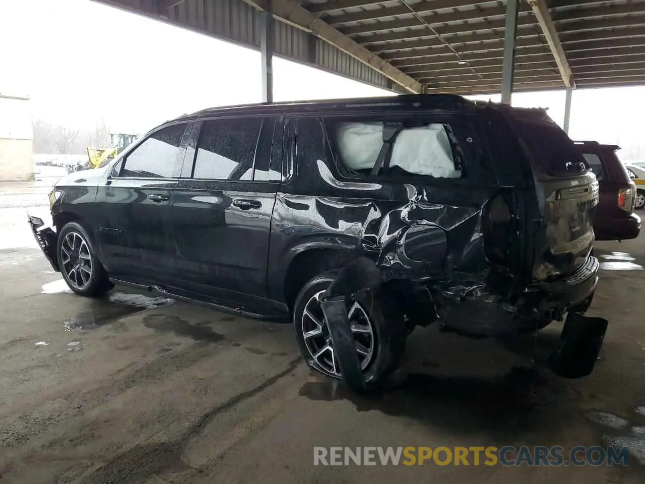 2 Photograph of a damaged car 1GNSKEKD0PR533494 CHEVROLET SUBURBAN 2023