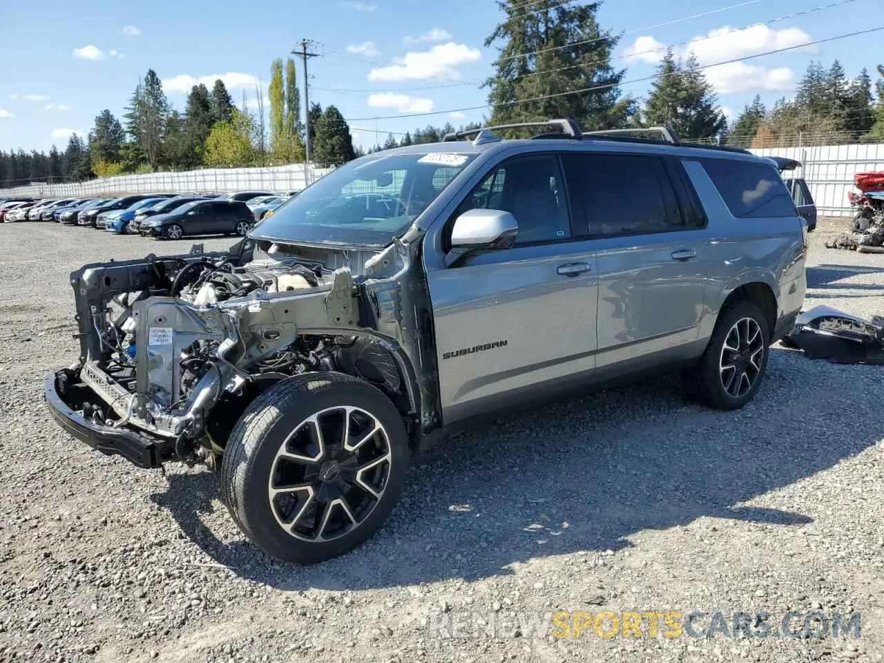 1 Photograph of a damaged car 1GNSKEKL4PR244674 CHEVROLET SUBURBAN 2023