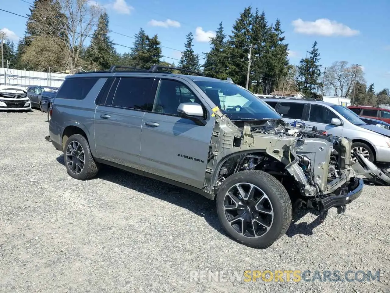 4 Photograph of a damaged car 1GNSKEKL4PR244674 CHEVROLET SUBURBAN 2023