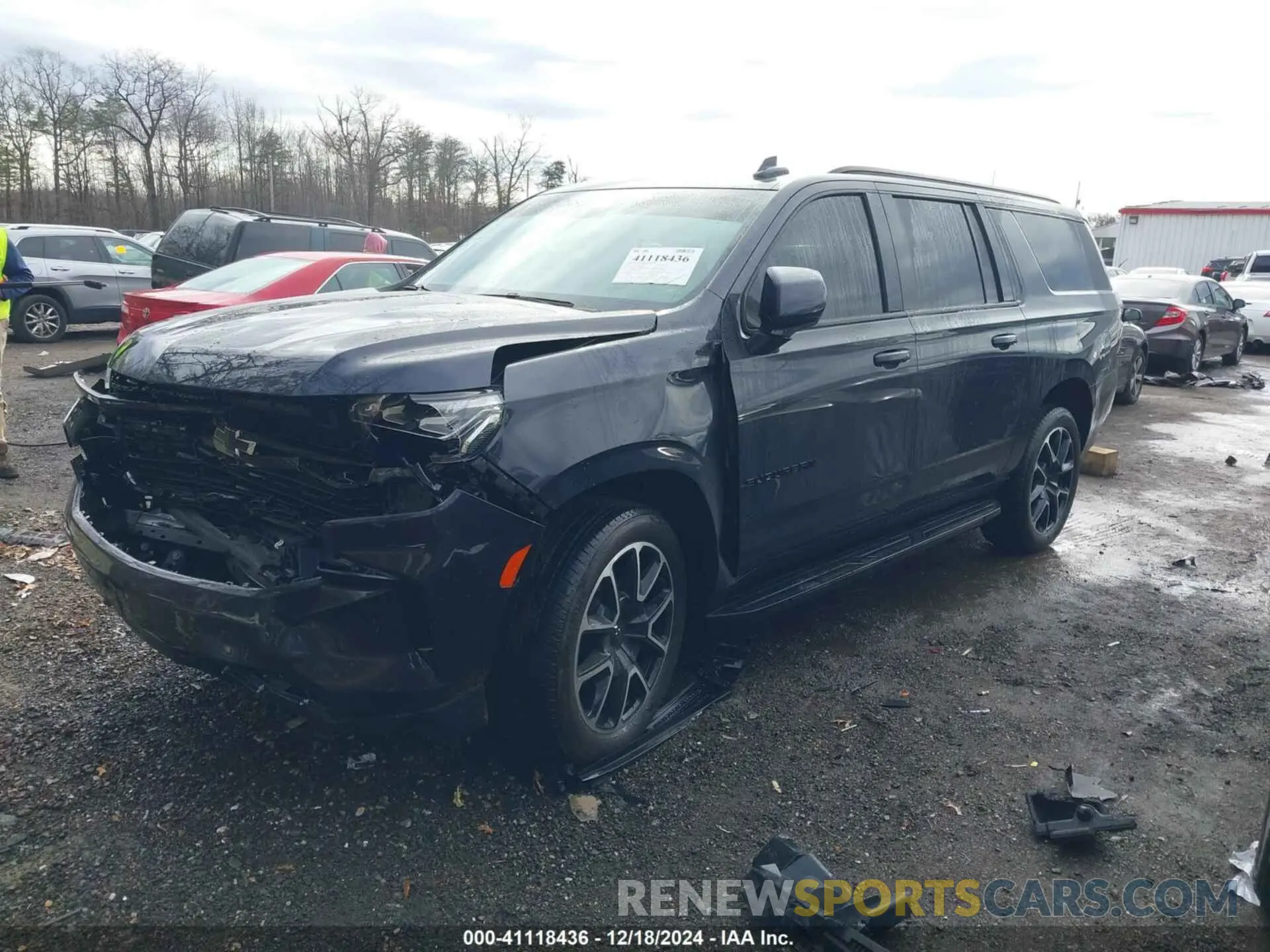 2 Photograph of a damaged car 1GNSKEKL9PR289562 CHEVROLET SUBURBAN 2023