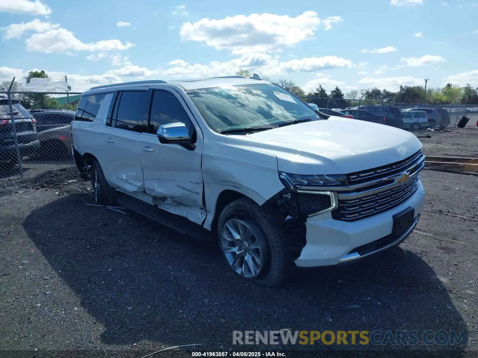 1 Photograph of a damaged car 1GNSKFKD6PR521145 CHEVROLET SUBURBAN 2023