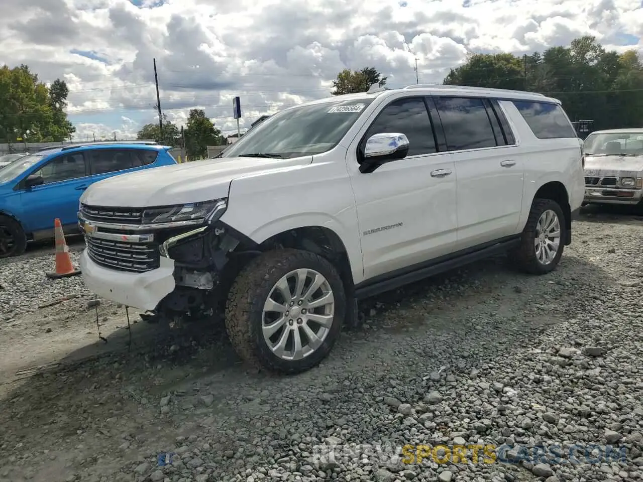 1 Photograph of a damaged car 1GNSKFKD8PR101323 CHEVROLET SUBURBAN 2023