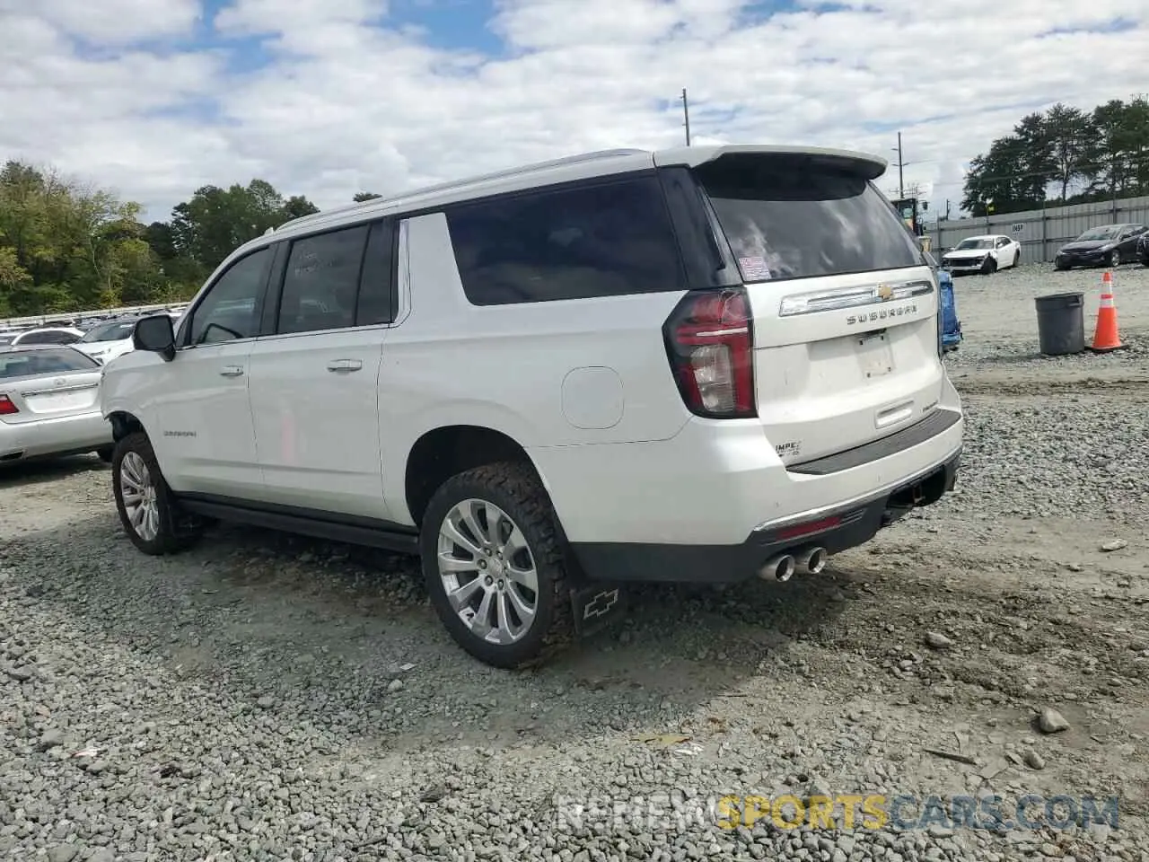 2 Photograph of a damaged car 1GNSKFKD8PR101323 CHEVROLET SUBURBAN 2023