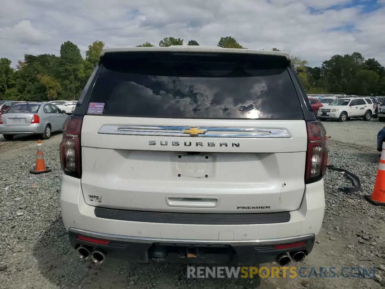 6 Photograph of a damaged car 1GNSKFKD8PR101323 CHEVROLET SUBURBAN 2023