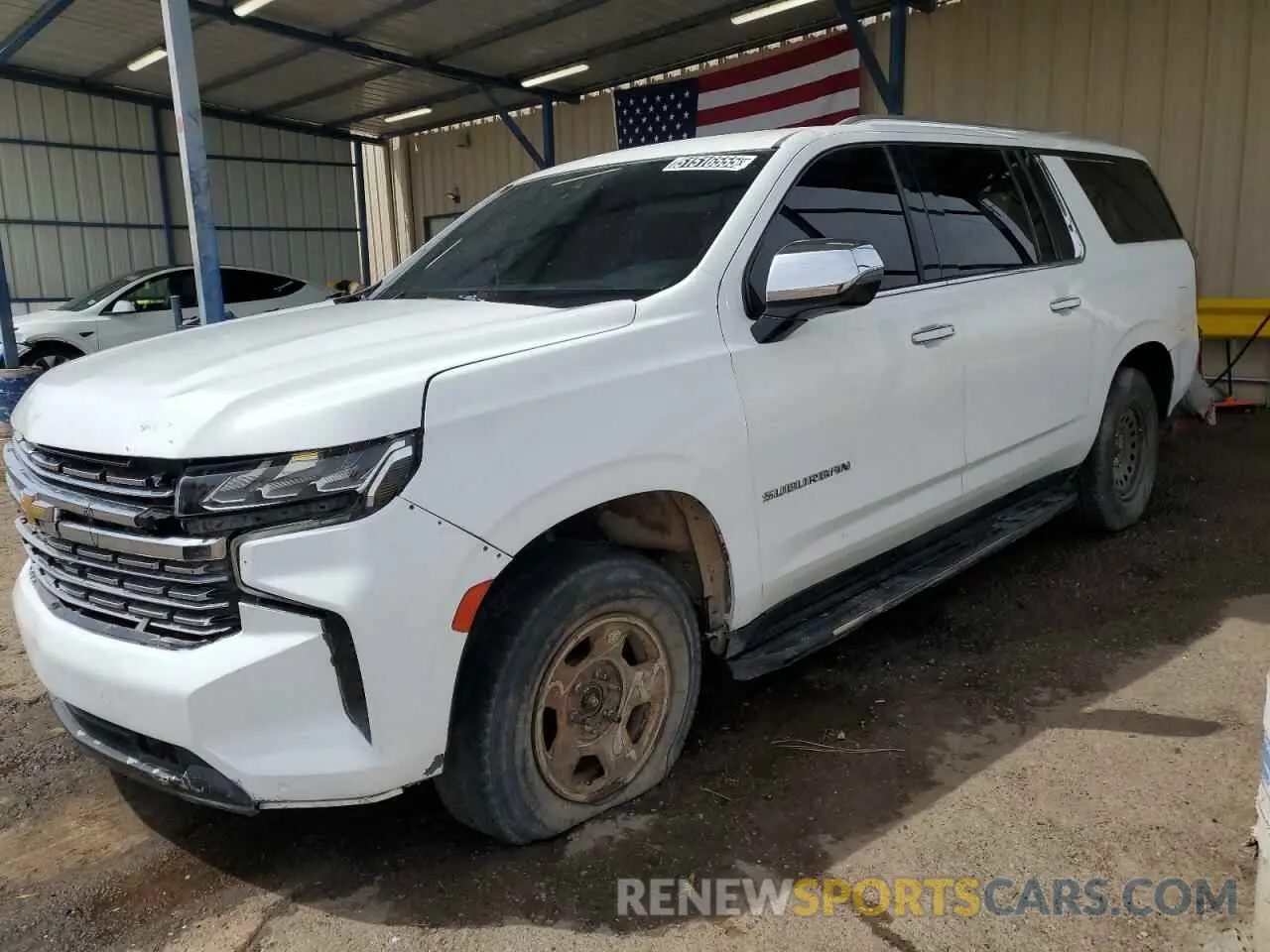 1 Photograph of a damaged car 1GNSKFKD9PR396318 CHEVROLET SUBURBAN 2023