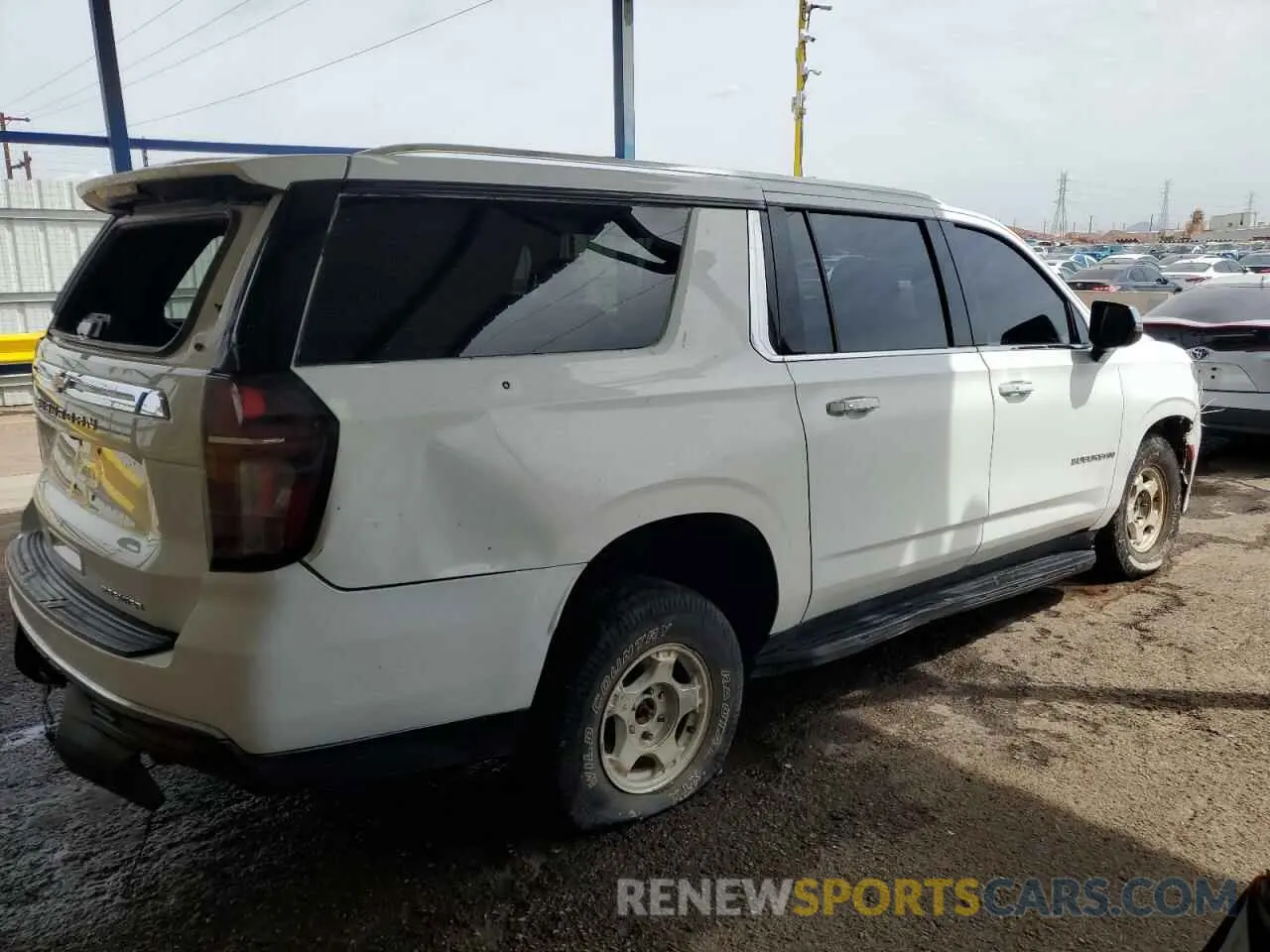 3 Photograph of a damaged car 1GNSKFKD9PR396318 CHEVROLET SUBURBAN 2023