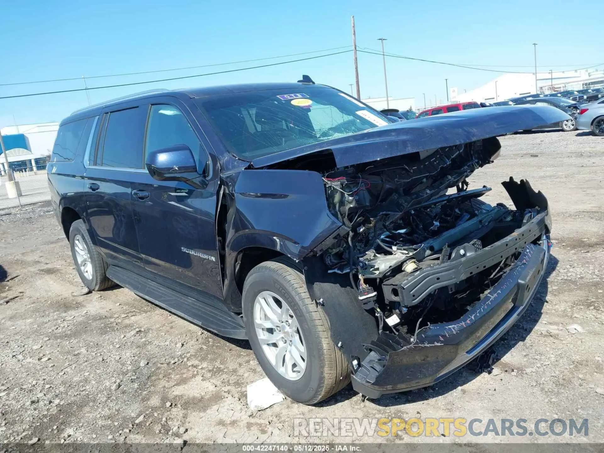 1 Photograph of a damaged car 1GNSKBKD1RR153470 CHEVROLET SUBURBAN 2024