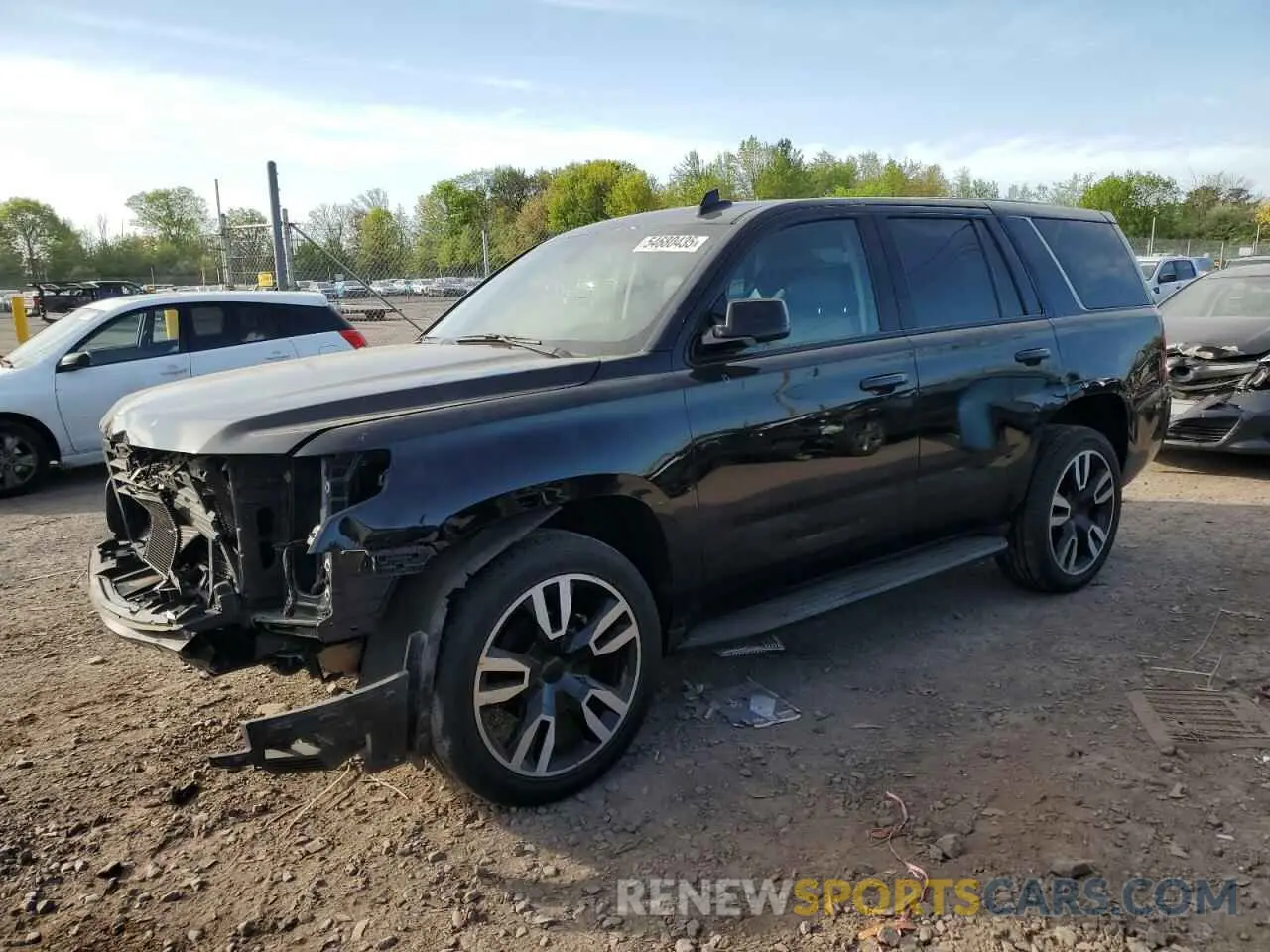 1 Photograph of a damaged car 1GNLCDECXKR327090 CHEVROLET TAHOE 2019