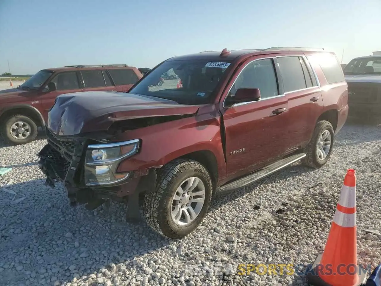 1 Photograph of a damaged car 1GNSCAEC6KR107200 CHEVROLET TAHOE 2019