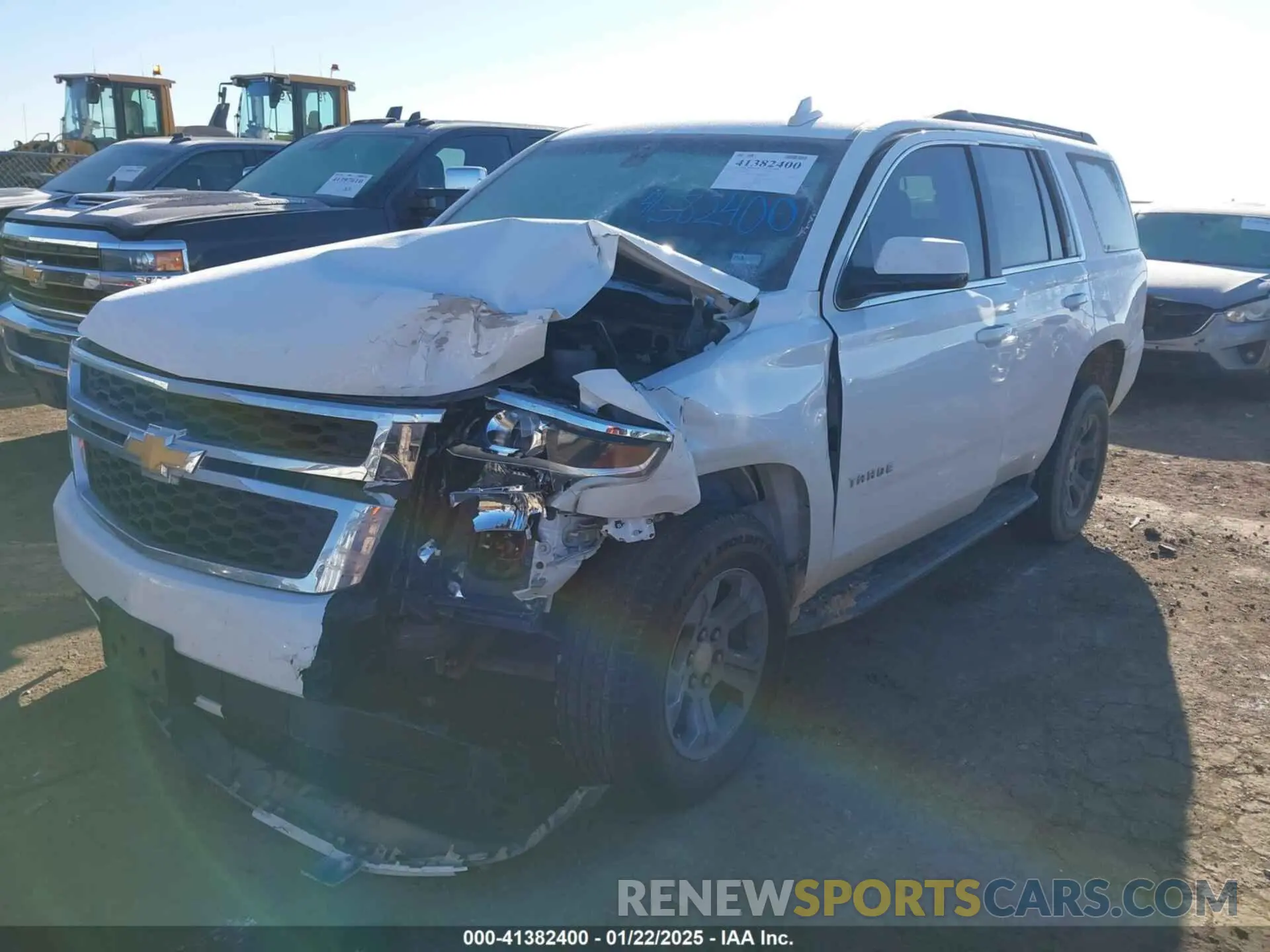 2 Photograph of a damaged car 1GNSCAKC3KR238217 CHEVROLET TAHOE 2019