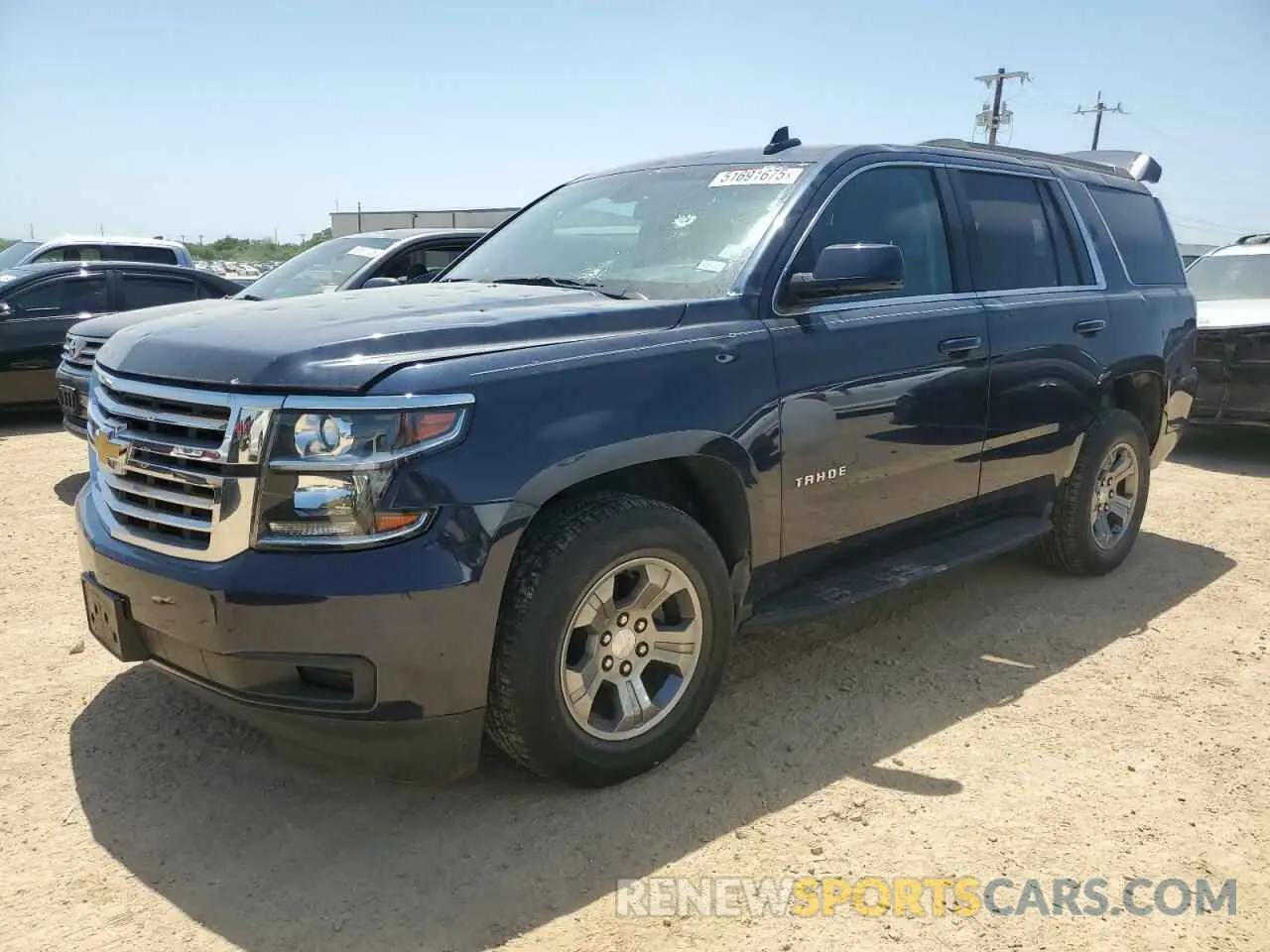 1 Photograph of a damaged car 1GNSCAKC4KR400968 CHEVROLET TAHOE 2019