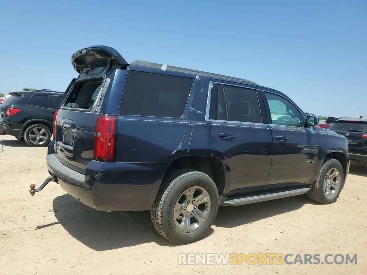 3 Photograph of a damaged car 1GNSCAKC4KR400968 CHEVROLET TAHOE 2019
