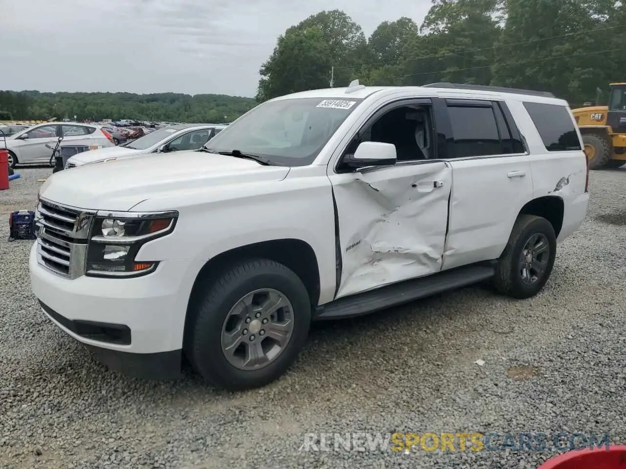 1 Photograph of a damaged car 1GNSCAKC6KR116760 CHEVROLET TAHOE 2019