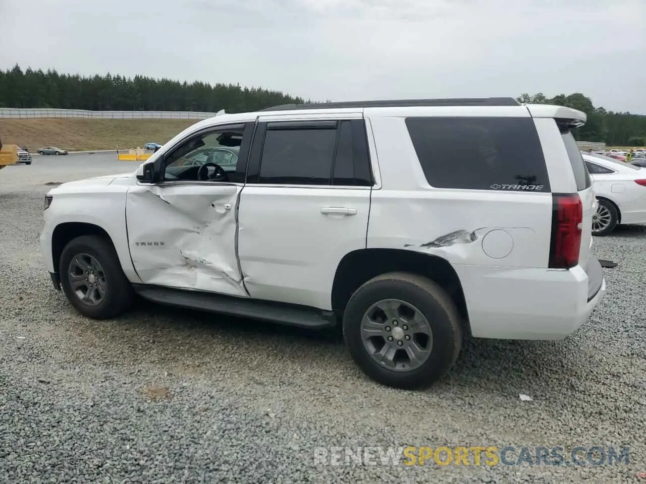 2 Photograph of a damaged car 1GNSCAKC6KR116760 CHEVROLET TAHOE 2019