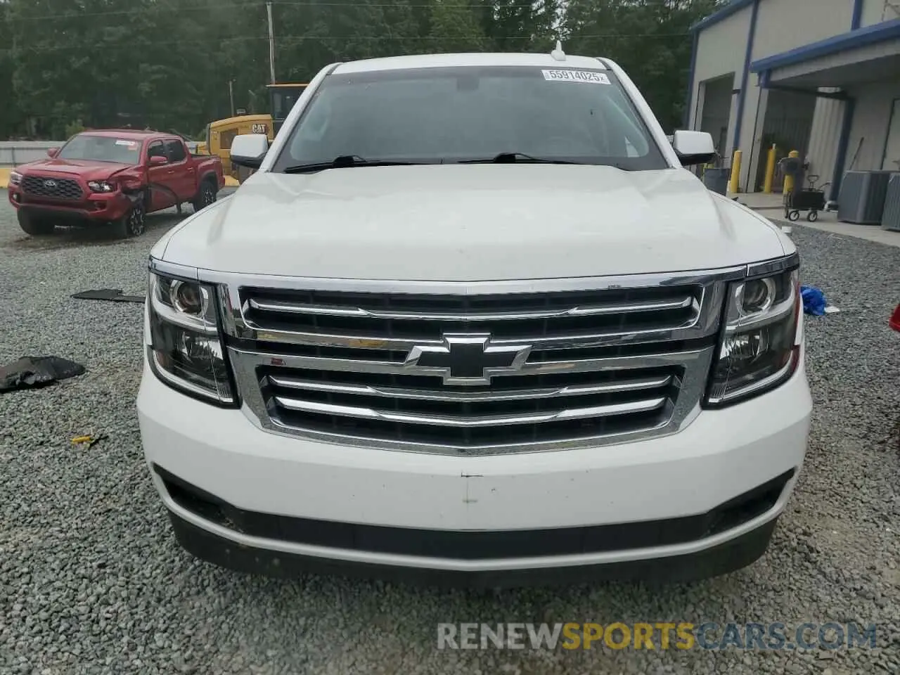 5 Photograph of a damaged car 1GNSCAKC6KR116760 CHEVROLET TAHOE 2019