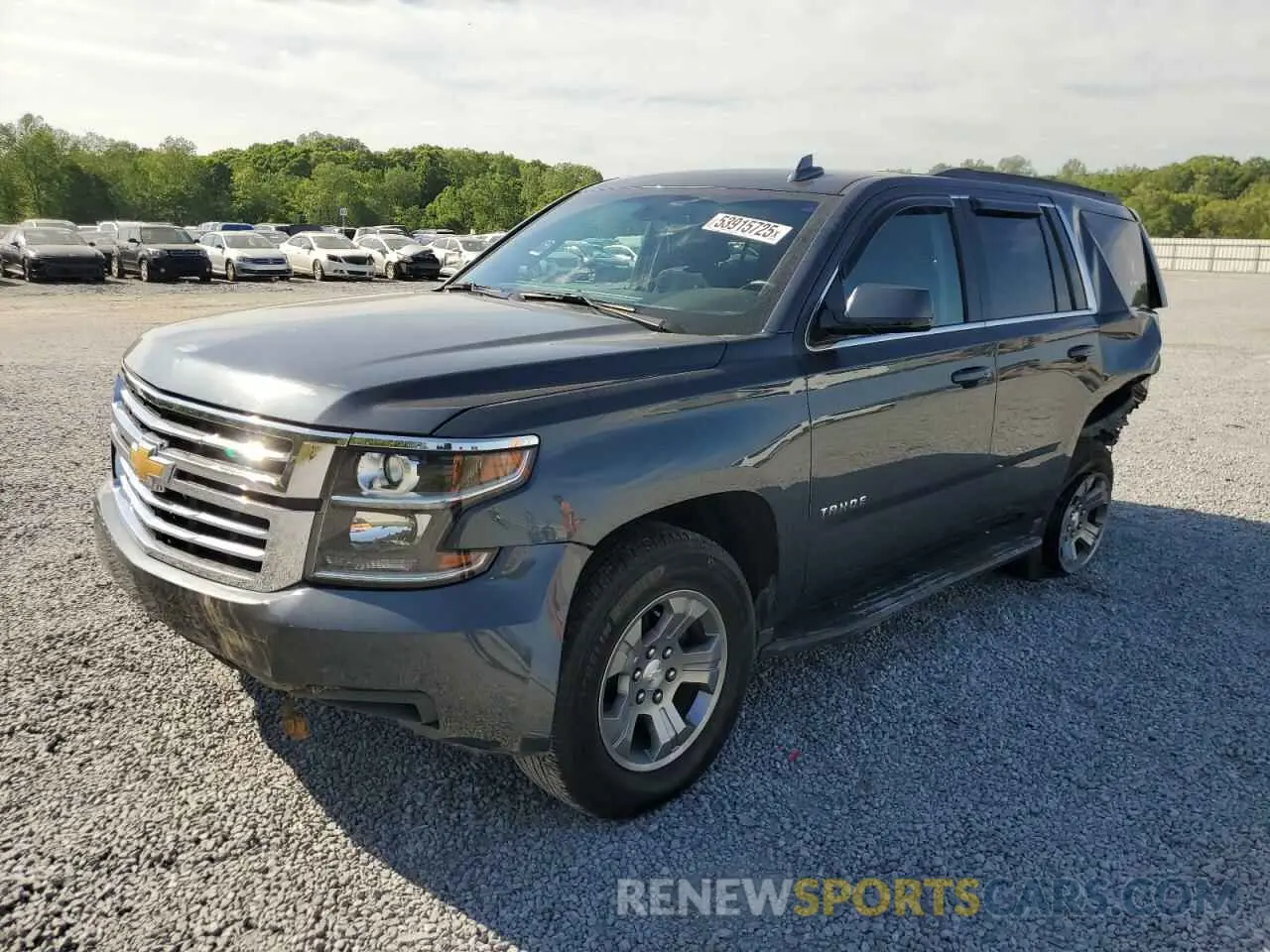 1 Photograph of a damaged car 1GNSCAKC9KR375548 CHEVROLET TAHOE 2019