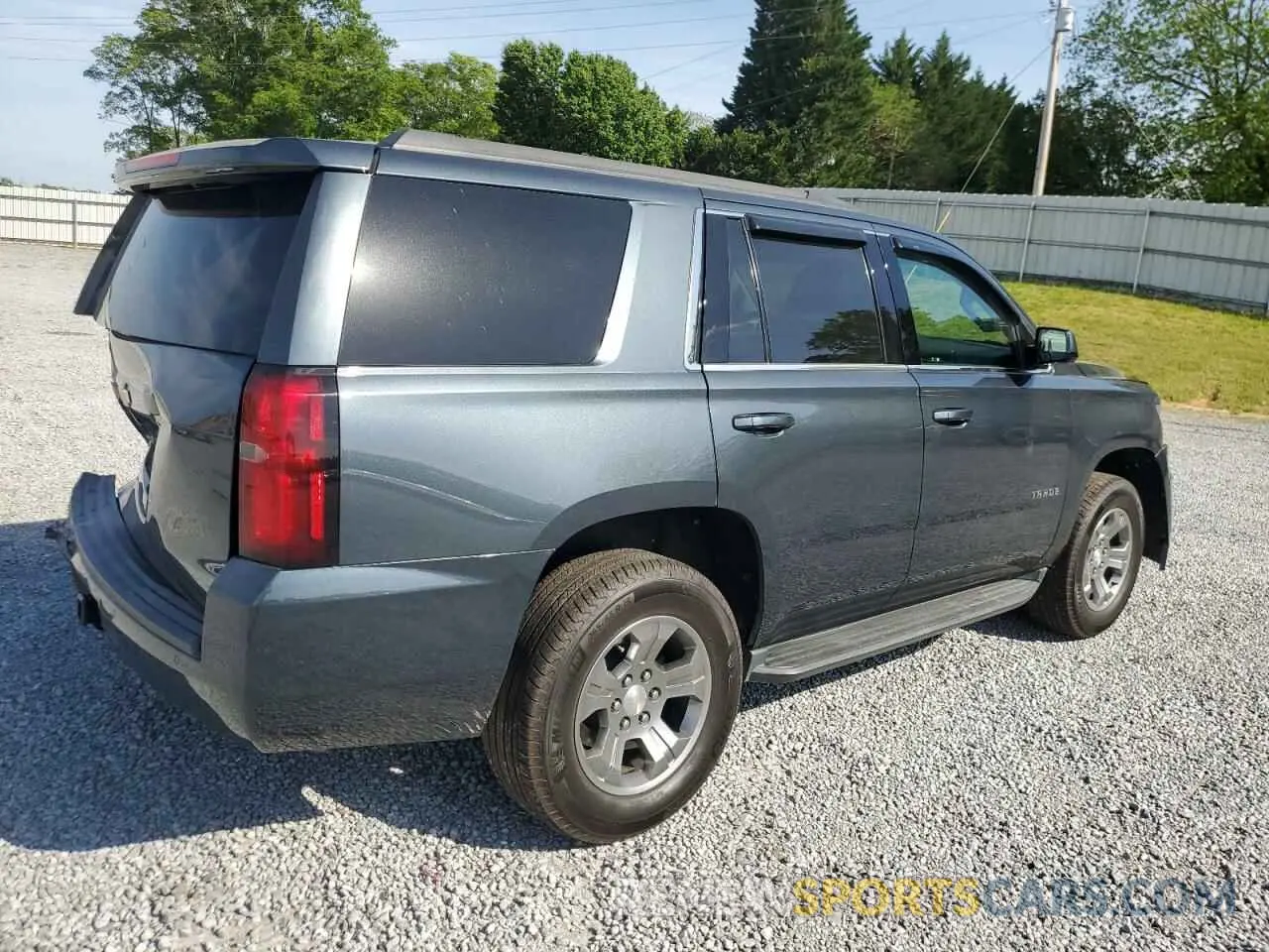3 Photograph of a damaged car 1GNSCAKC9KR375548 CHEVROLET TAHOE 2019