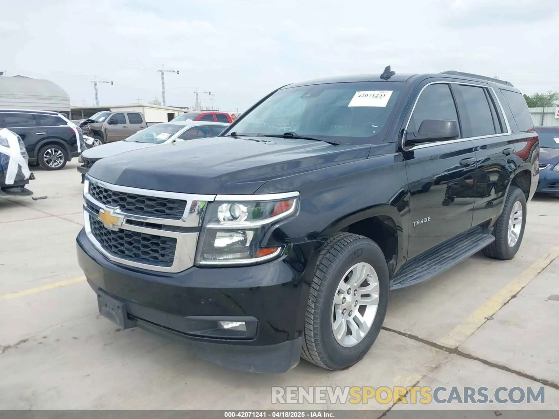 2 Photograph of a damaged car 1GNSCBKC0KR275635 CHEVROLET TAHOE 2019