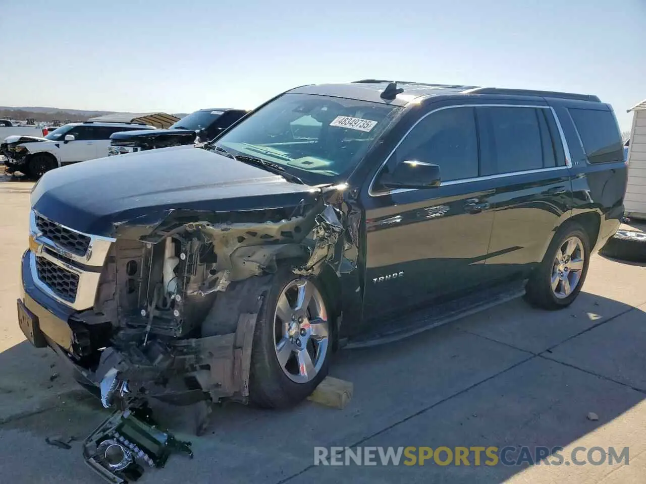 1 Photograph of a damaged car 1GNSCBKC1KR103355 CHEVROLET TAHOE 2019
