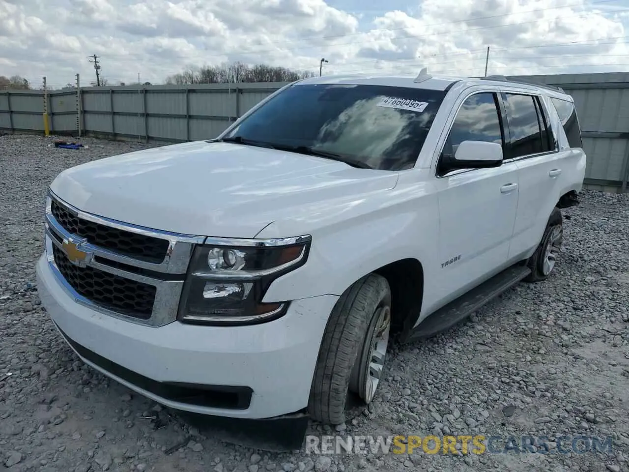 1 Photograph of a damaged car 1GNSCBKC6KR176236 CHEVROLET TAHOE 2019