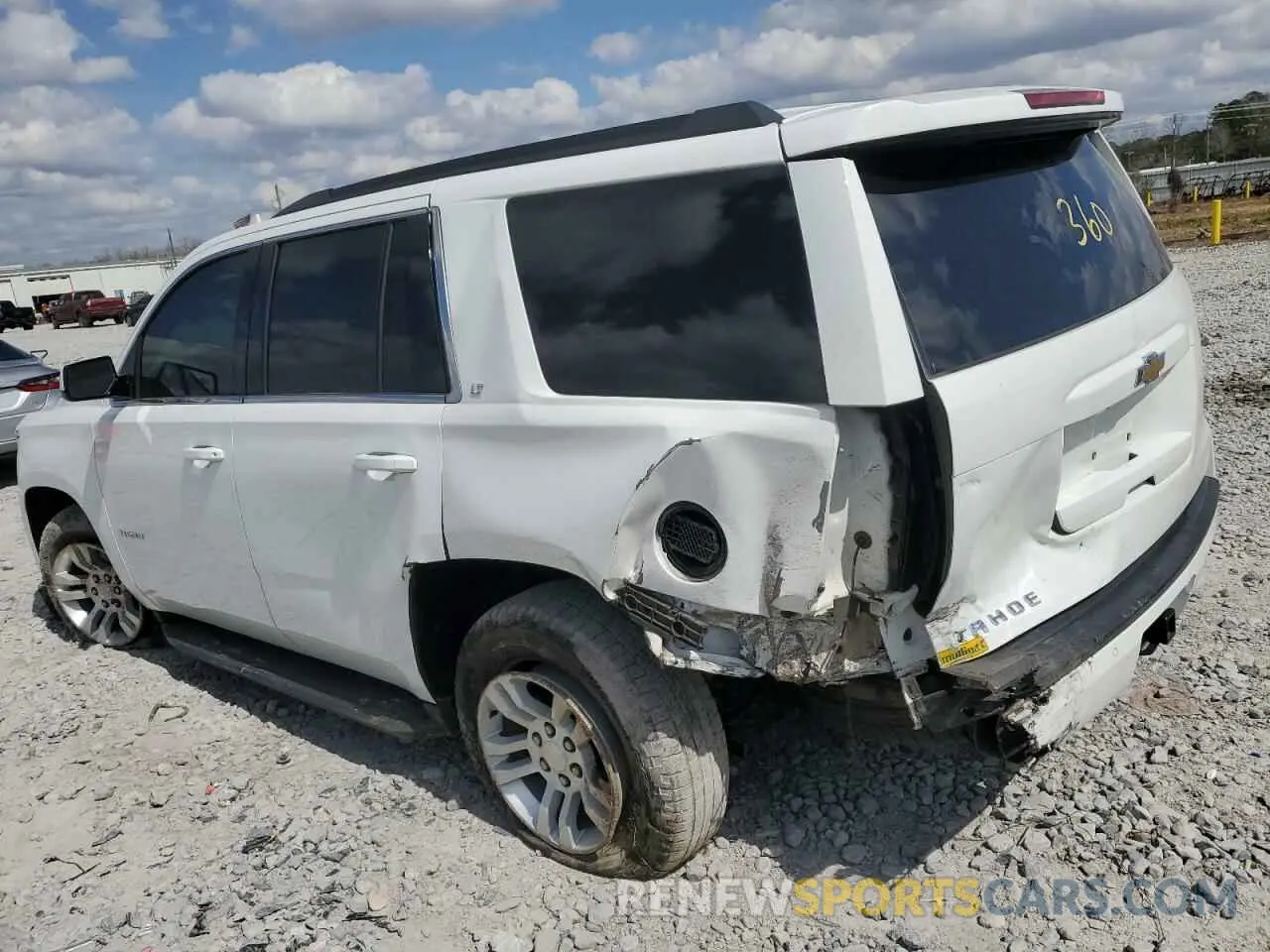 2 Photograph of a damaged car 1GNSCBKC6KR176236 CHEVROLET TAHOE 2019