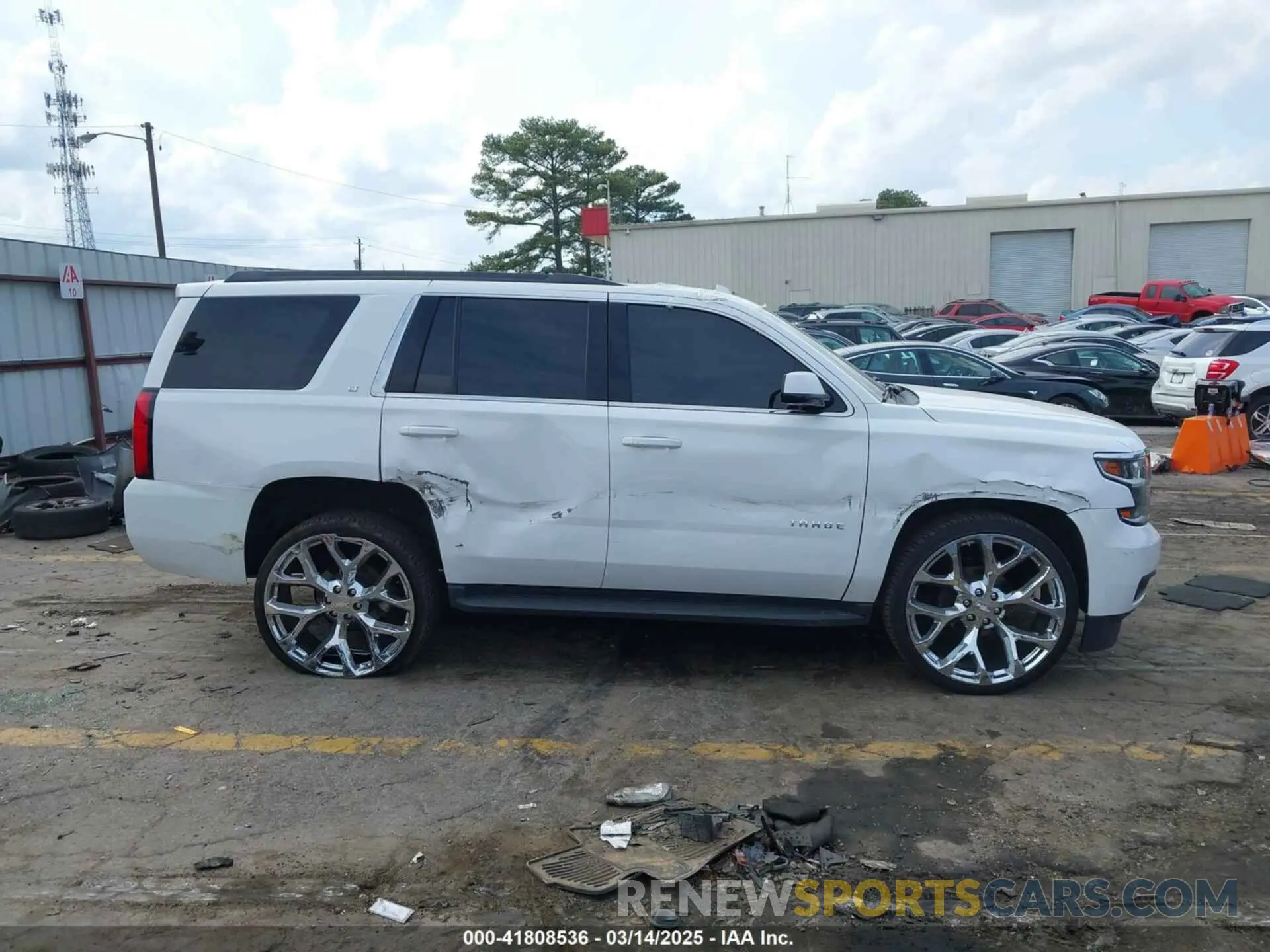 13 Photograph of a damaged car 1GNSCBKC6KR345154 CHEVROLET TAHOE 2019