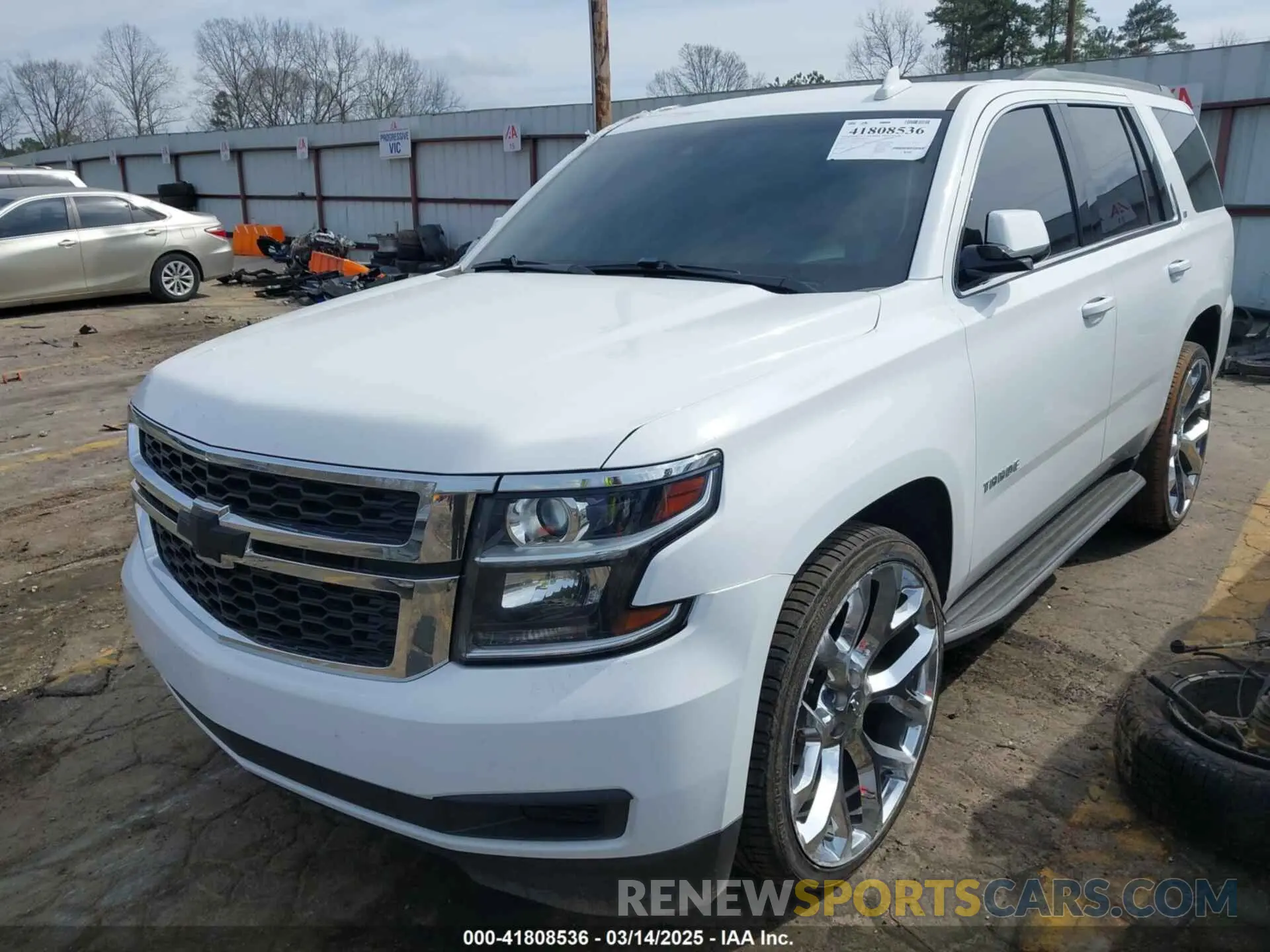 2 Photograph of a damaged car 1GNSCBKC6KR345154 CHEVROLET TAHOE 2019