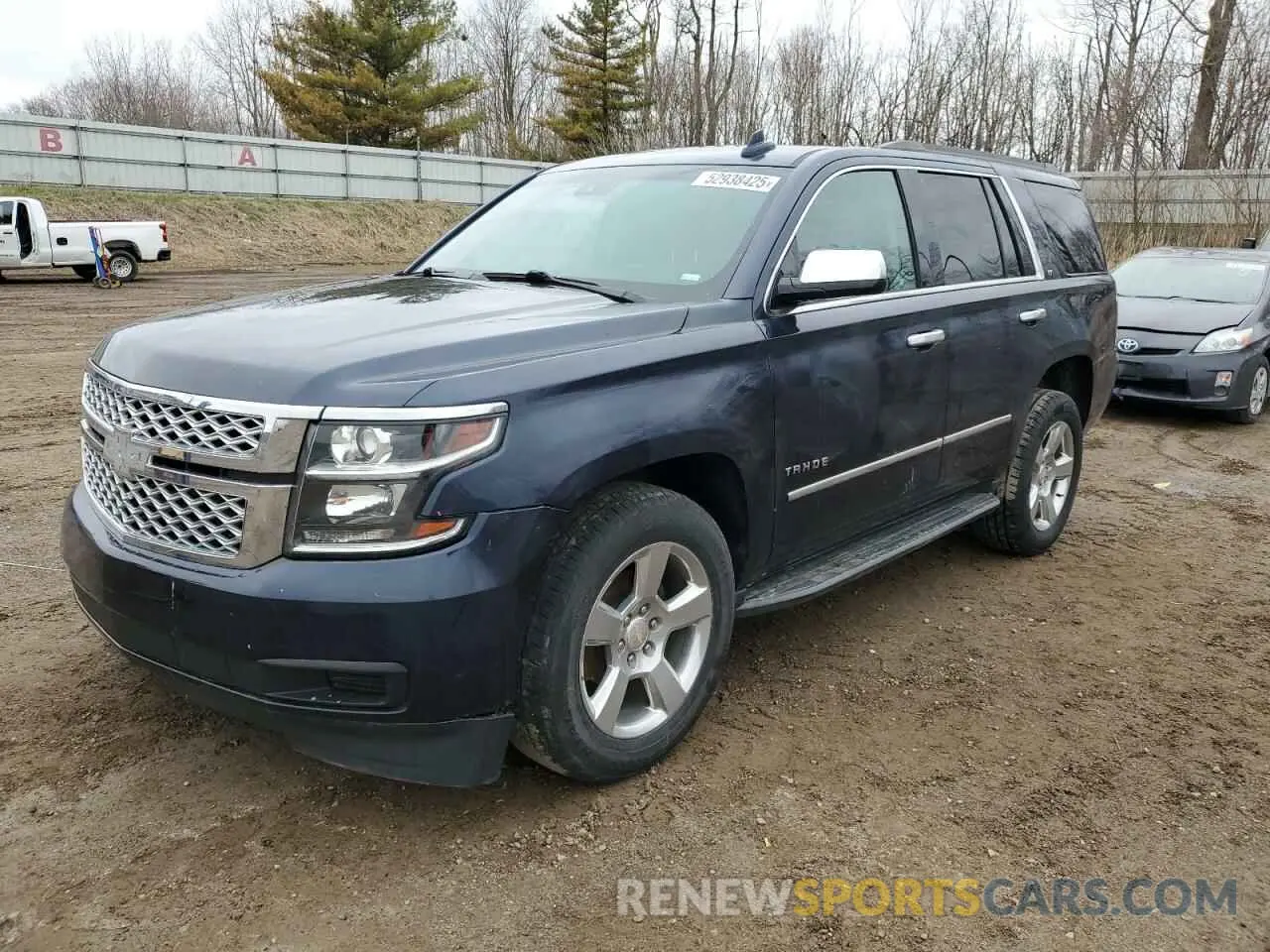1 Photograph of a damaged car 1GNSCBKC6KR393012 CHEVROLET TAHOE 2019