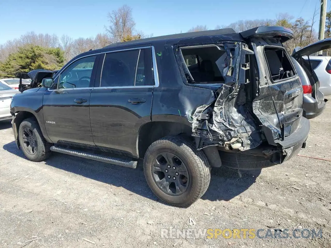 2 Photograph of a damaged car 1GNSKAKC4KR341147 CHEVROLET TAHOE 2019
