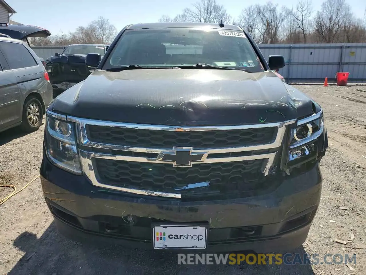 5 Photograph of a damaged car 1GNSKAKC4KR341147 CHEVROLET TAHOE 2019