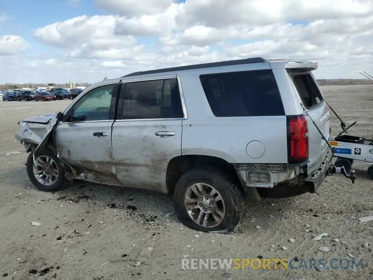 2 Photograph of a damaged car 1GNSKAKC8KR343760 CHEVROLET TAHOE 2019