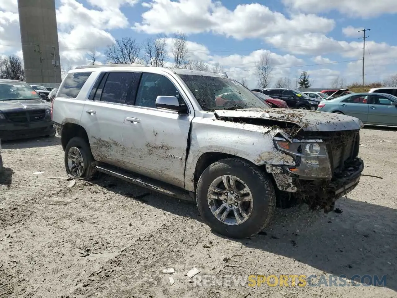 4 Photograph of a damaged car 1GNSKAKC8KR343760 CHEVROLET TAHOE 2019