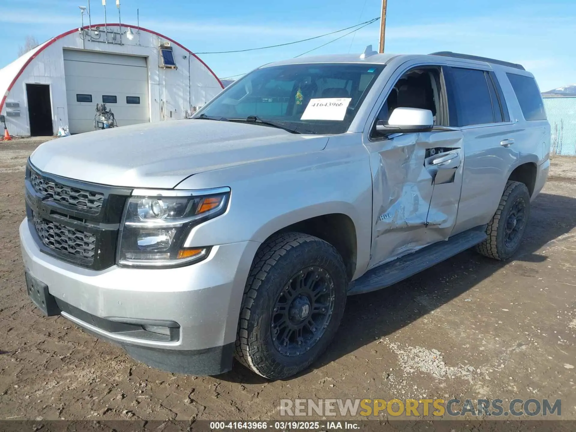 2 Photograph of a damaged car 1GNSKBKC4KR388622 CHEVROLET TAHOE 2019
