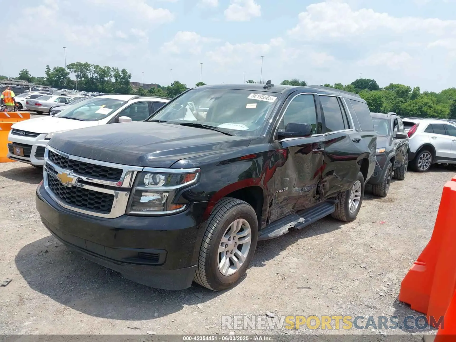 2 Photograph of a damaged car 1GNSKBKC5KR388869 CHEVROLET TAHOE 2019