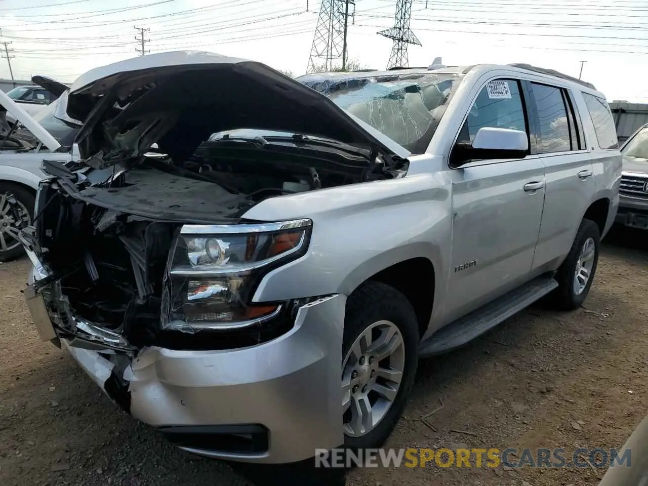 1 Photograph of a damaged car 1GNSKBKC6KR273813 CHEVROLET TAHOE 2019