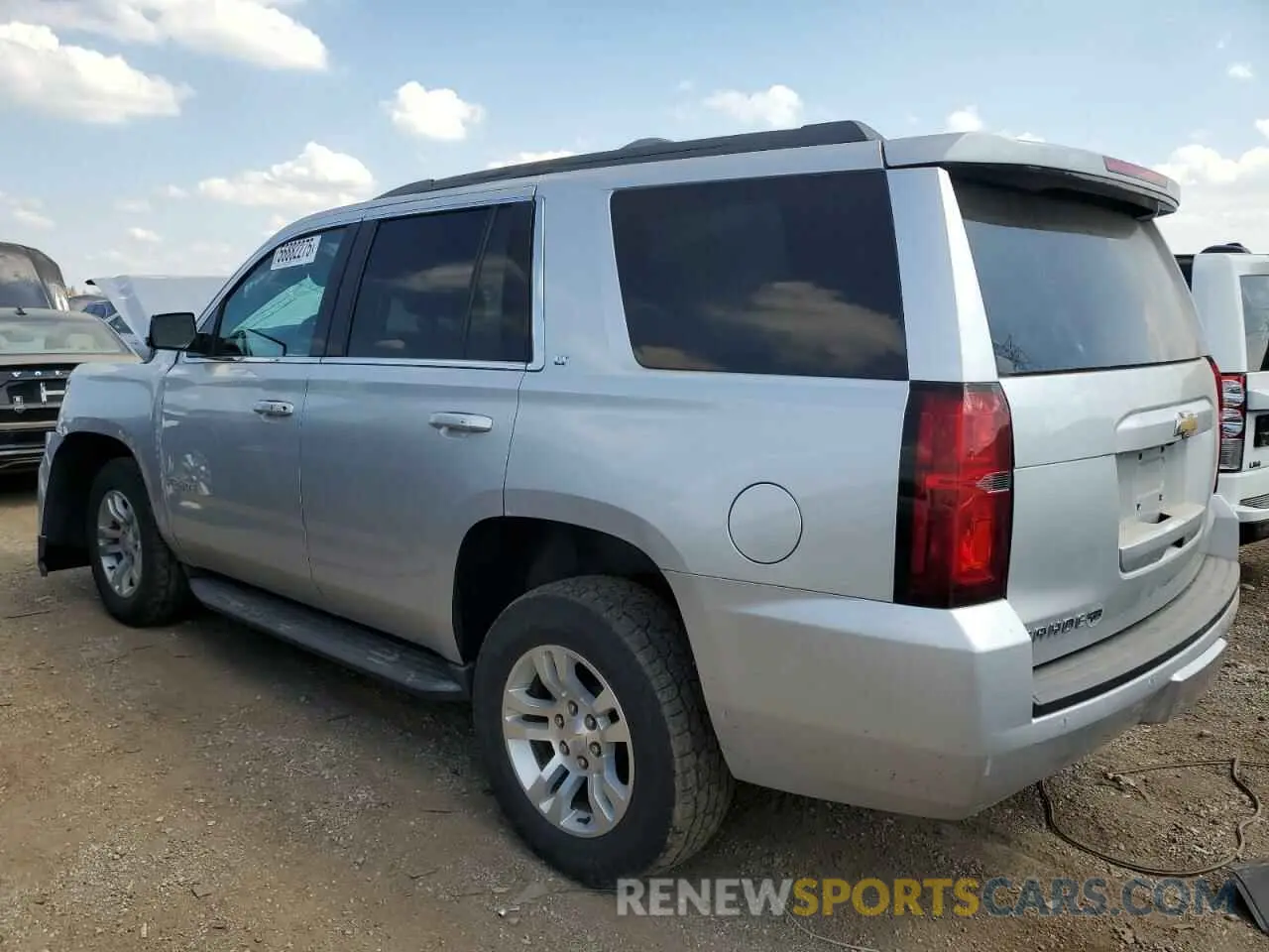 2 Photograph of a damaged car 1GNSKBKC6KR273813 CHEVROLET TAHOE 2019