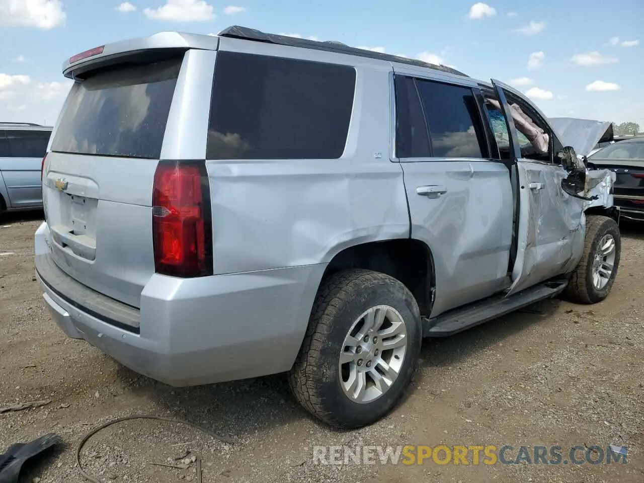 3 Photograph of a damaged car 1GNSKBKC6KR273813 CHEVROLET TAHOE 2019